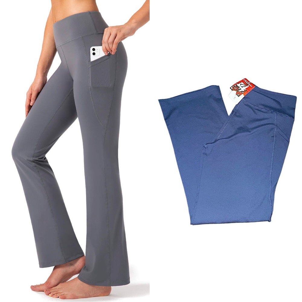 NWT G Gradual Bootcut Long High-Waisted Flare Yoga Pants